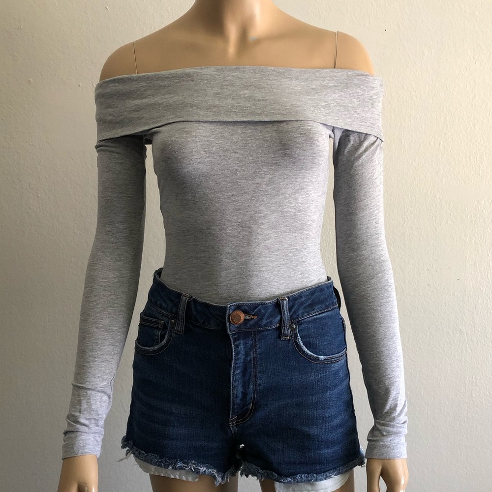NWOT Grey Bodysuit